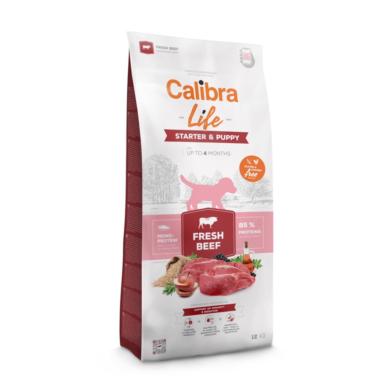 Calibra Dog Life Fresh Beef Starter & Puppy 12 kg