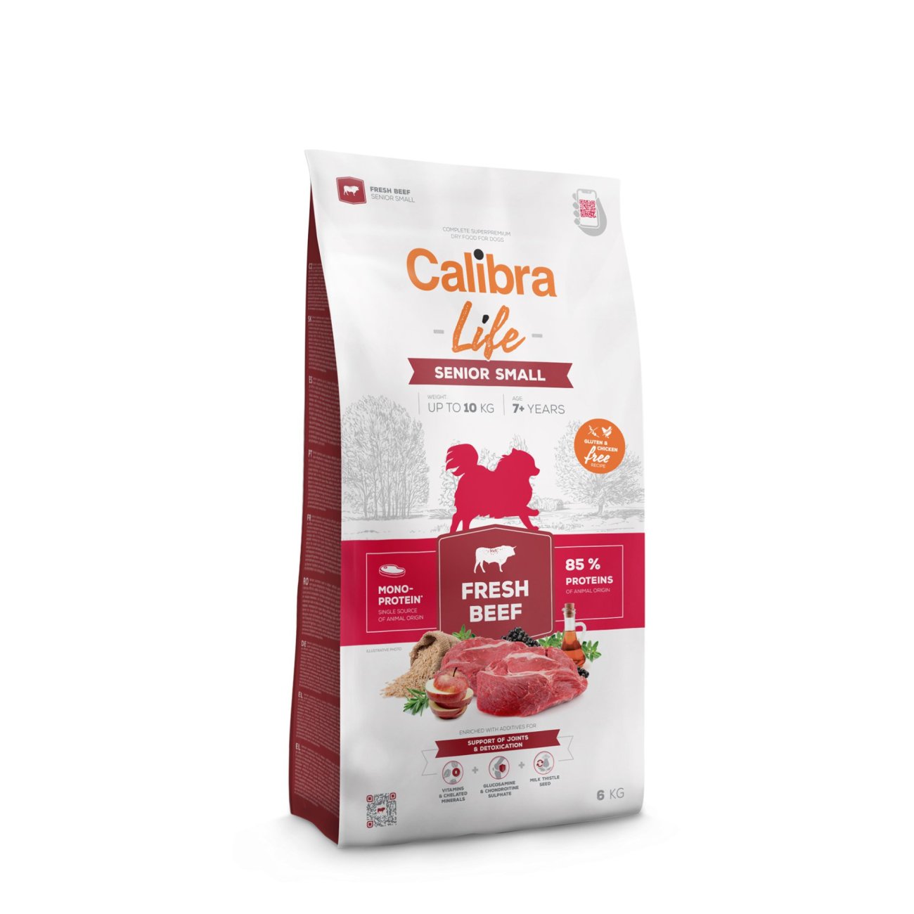 Calibra Dog Life Fresh Beef Senior Small Breed 6 kg