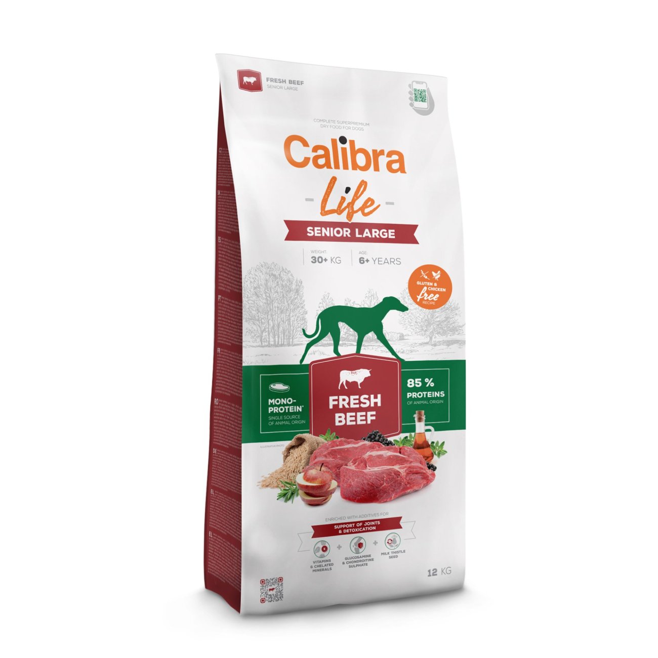 Calibra Dog Life Fresh Beef Senior Large Breed 12 kg